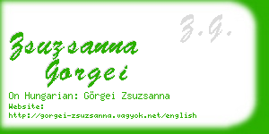 zsuzsanna gorgei business card